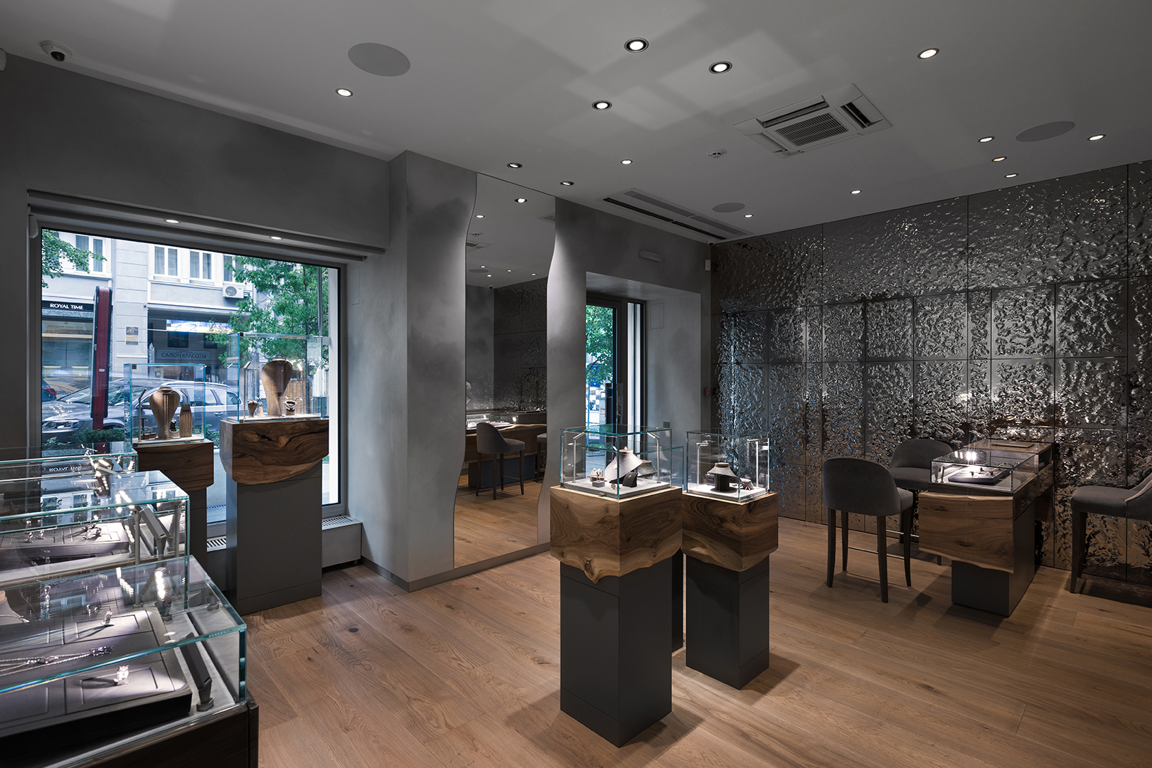 OBERIG JEWELRY  Wall Glass Panels +Object